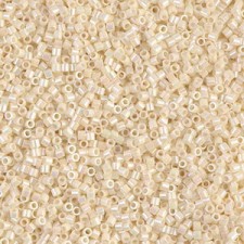 Miyuki delica beads 15/0 - Opaque cream ab DBS-157